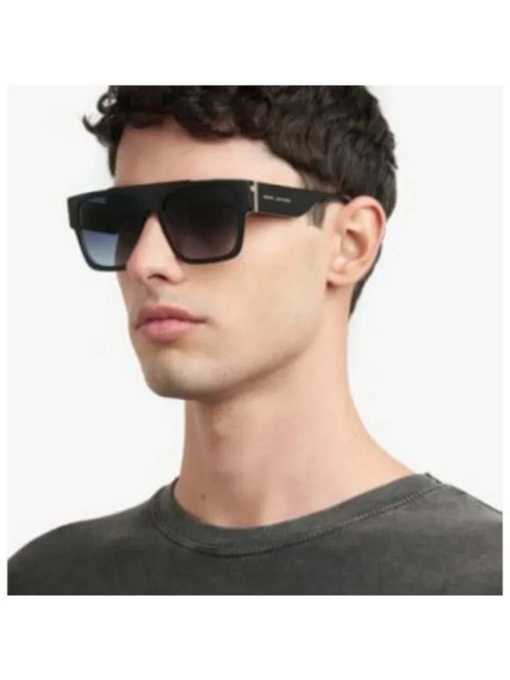 Marc Jacobs MARC 757/S 0KB7 9O Sunglasses Grey Square Frame, Grey Lenses